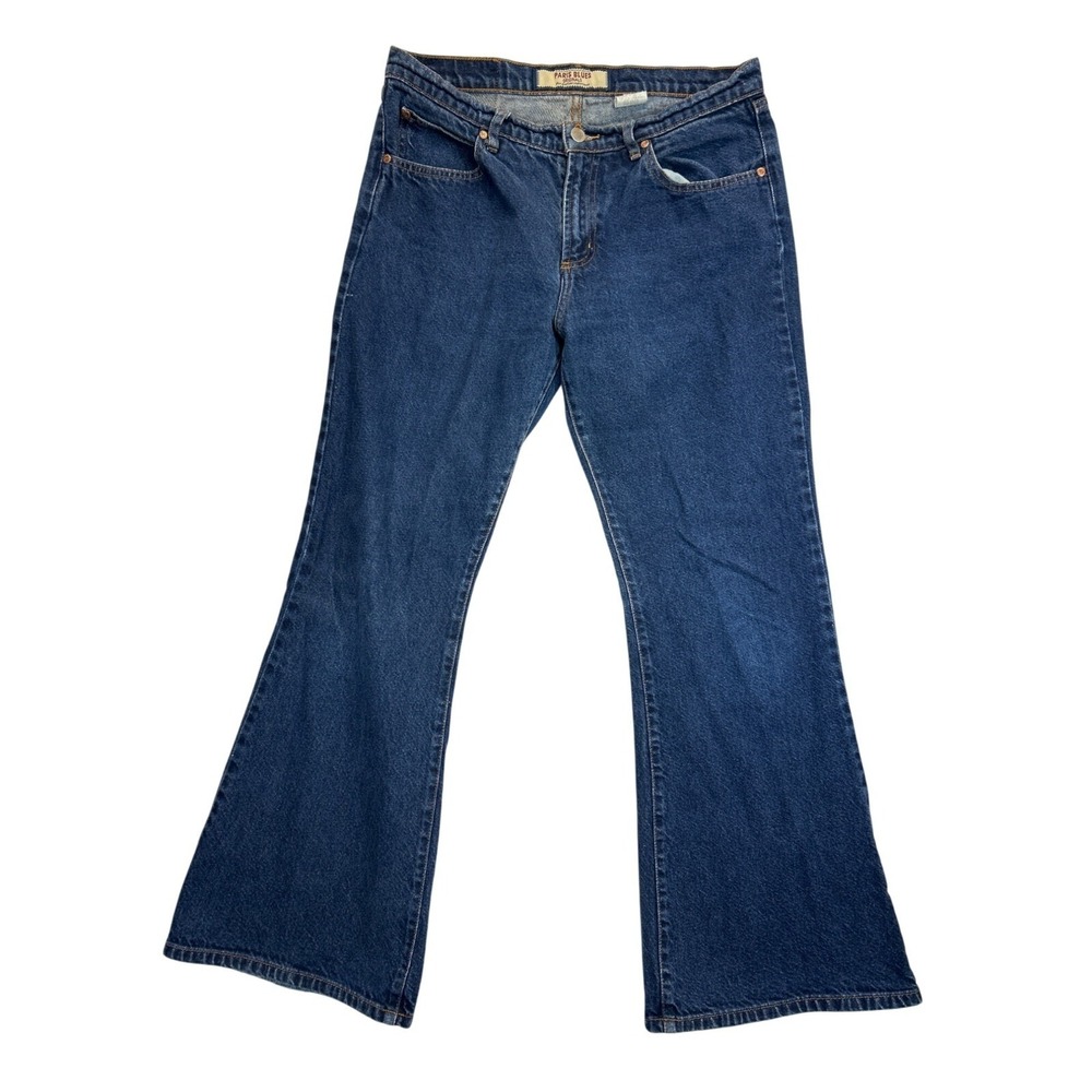 Paris Blues Originals Jeans Womens Juniors 13 Blue Denim Flare Cotton